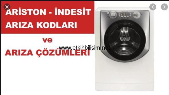 Ariston, İndesit Çamaşır Makinaları Hata kodları Ve Açıklamaları