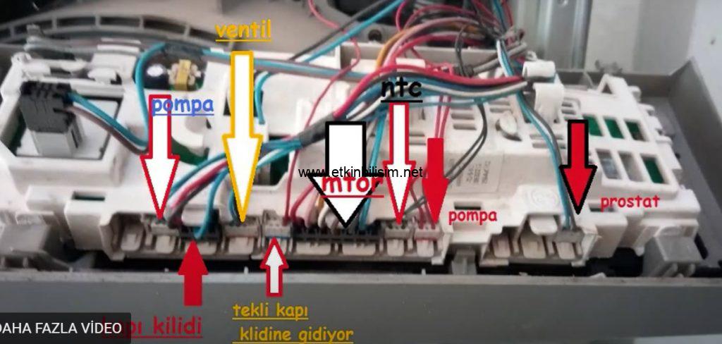 Vestel CMH XXL 8412 Çamaşır Makinası Kablo Şeması