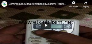 Demirdöküm Klima Kumandası Kullanımı (Tanıtımı)